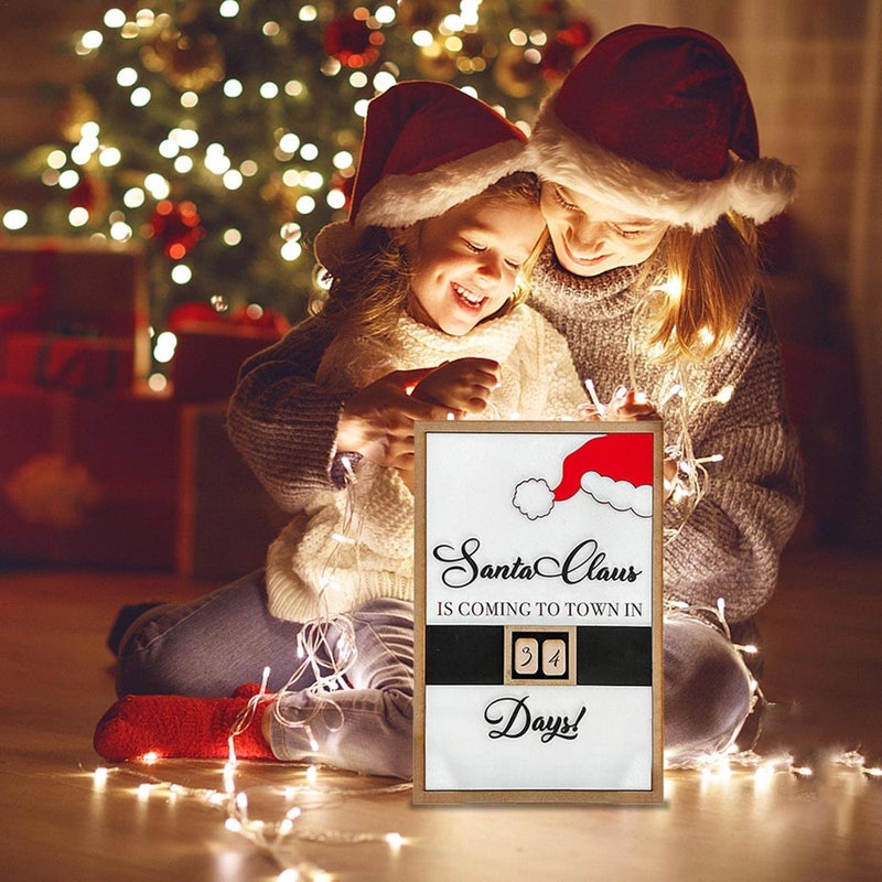 woobles 10 Pcs Wooden Advent Calendar - Christmas Wooden Advent Calendar | Countdown Calendars For Adults Kids, Christmas Calendar Ornament For Table, Fireplace, Shelf - Image 5